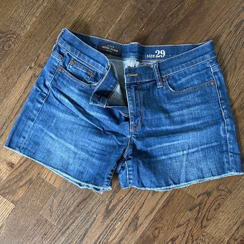 J. Crew Indigo Denim Cutoff Shorts
